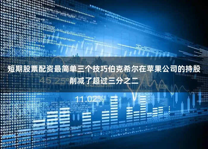 短期股票配资最简单三个技巧伯克希尔在苹果公司的持股削减了超过三分之二